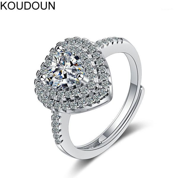 wedding rings koudoun bridal ring simple minimalist opening with solitaire heart cz stone prong setting engagement1, Slivery;golden
wedding rings koudoun bridal ring simple minimalist opening with solitaire heart cz stone prong setting engagement1, Slivery;golden