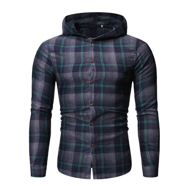 men's casual shirts autumn and winter fashion plaid trendy hooded long-sleeved shirt european american style for camping, White;black
men's casual shirts autumn and winter fashion plaid trendy hooded long-sleeved shirt european american style for camping, White;black