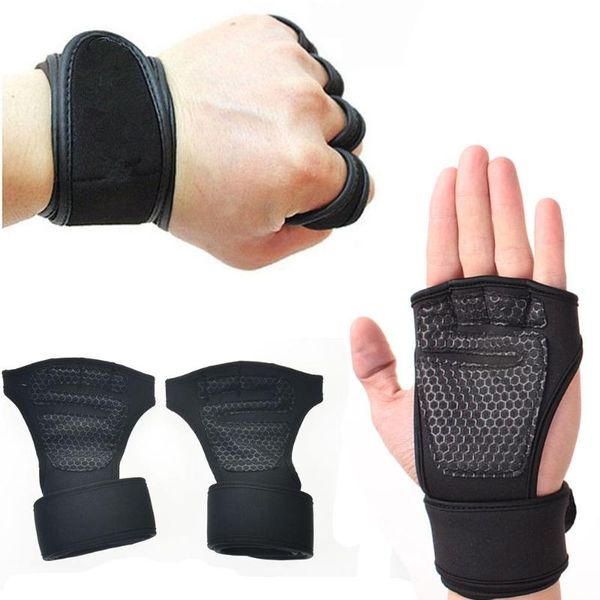 1pair gym gloves grips anti-skid weight lifting grip pads workout crossfit fitness palm protection wrist support, Black;red
1pair gym gloves grips anti-skid weight lifting grip pads workout crossfit fitness palm protection wrist support, Black;red
