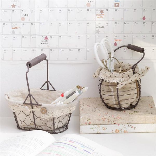 retro metal storage box makeup organizer simple basket stationery sundries sorting baskets fabric deskdecoration
retro metal storage box makeup organizer simple basket stationery sundries sorting baskets fabric deskdecoration