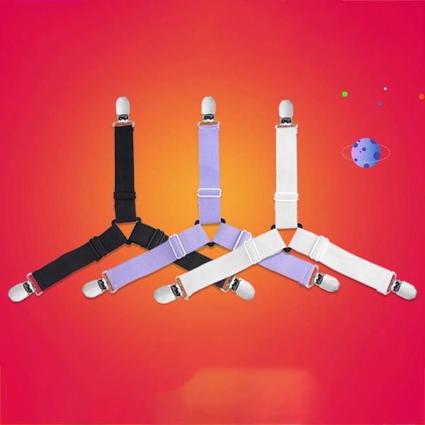 clothing & wardrobe storage 4pcs/set elastic bed sheet grippers belt fastener clips mattress blankets holder