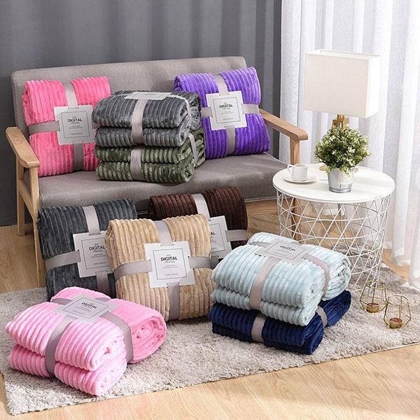 blankets blanket for beds spring autum winter pure color warm stripe flannel thickned soft bed covers
blankets blanket for beds spring autum winter pure color warm stripe flannel thickned soft bed covers