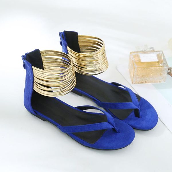 summer women sandals solid color flat golden ankle ladie fashion non-slip outdoor beach shoes zapatos de mujer, Black
summer women sandals solid color flat golden ankle ladie fashion non-slip outdoor beach shoes zapatos de mujer, Black