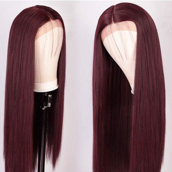 synthetic wigs 26inch 180%density dark wine long straight lace front wig for women with baby hair fiber daily wear glueless, Black
synthetic wigs 26inch 180%density dark wine long straight lace front wig for women with baby hair fiber daily wear glueless, Black