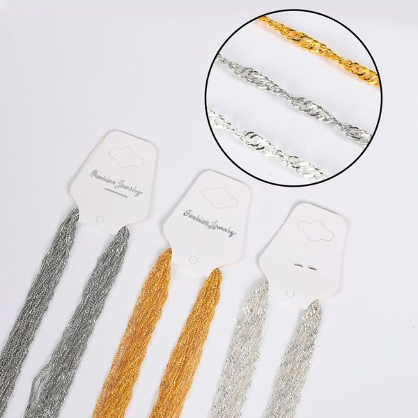 chains 12pcs/lot 42cm gold silver color water-wave chain necklace for women diy supplies jewelry making accessories
chains 12pcs/lot 42cm gold silver color water-wave chain necklace for women diy supplies jewelry making accessories