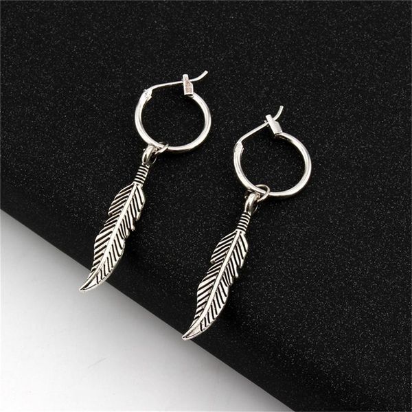 hoop & huggie 1pair ethnic vintage silver color feather pandent earrings for women circle earring hoops earing aretes jewelry, Golden;silver
hoop & huggie 1pair ethnic vintage silver color feather pandent earrings for women circle earring hoops earing aretes jewelry, Golden;silver