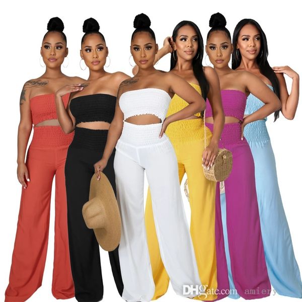 casual two piece suit women high waist wide leg pants fashion one shoulder bra clothing for summer and autumn 2021, White
casual two piece suit women high waist wide leg pants fashion one shoulder bra clothing for summer and autumn 2021, White