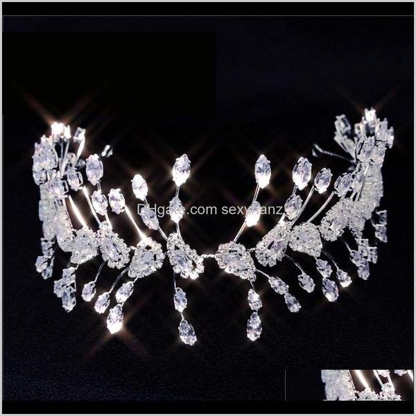 clips & barrettes jewelry drop delivery 2021 classic crystal wedding headwear zirconia hairband hair headdress bridal crown dinner party acc, Golden;silver
clips & barrettes jewelry drop delivery 2021 classic crystal wedding headwear zirconia hairband hair headdress bridal crown dinner party acc, Golden;silver