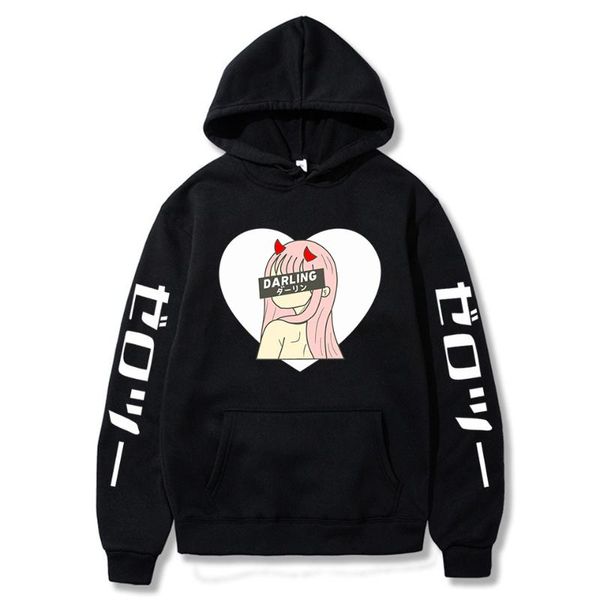 men's hoodies & sweatshirts anime darling in the franxx hoodie zero two kanji men women streetwear quality sweatshirt dropship clothing, Black
men's hoodies & sweatshirts anime darling in the franxx hoodie zero two kanji men women streetwear quality sweatshirt dropship clothing, Black