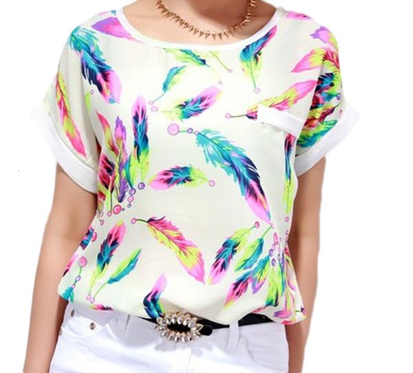 women shirt feathers chiffon female casual short sleeve loose t-shirt xl women's clothing fashion summer for woman, White
women shirt feathers chiffon female casual short sleeve loose t-shirt xl women's clothing fashion summer for woman, White