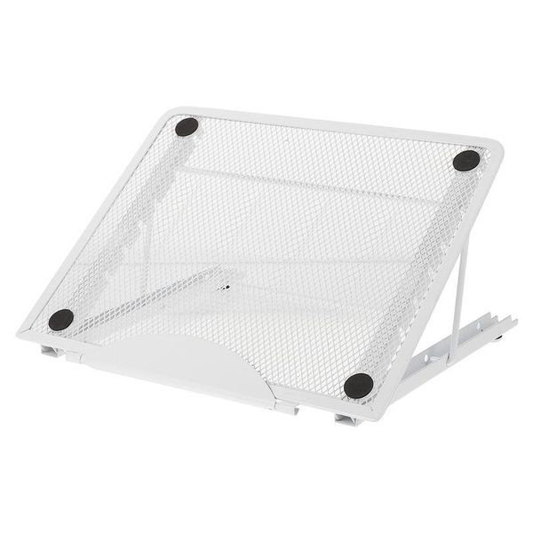hooks & rails 1pc metal folding laprack adjustable computer stand tablet holder (white)
hooks & rails 1pc metal folding laprack adjustable computer stand tablet holder (white)