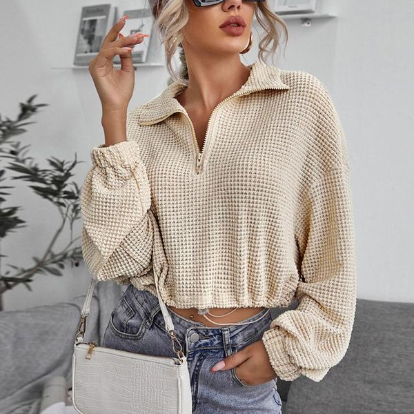 women's sweaters ladies pullovers short women casual fashion solid color long-sleeve knit sweater pullover spring and autumn, White;black
women's sweaters ladies pullovers short women casual fashion solid color long-sleeve knit sweater pullover spring and autumn, White;black