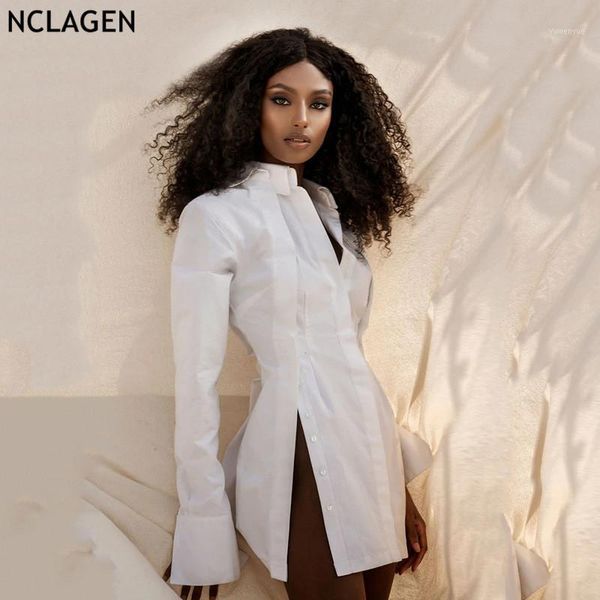 casual dresses nclagen lady double button up split shirt dress 2021 fashion long sleeve waist shaping turn down collar mini vestidos, Black;gray
casual dresses nclagen lady double button up split shirt dress 2021 fashion long sleeve waist shaping turn down collar mini vestidos, Black;gray