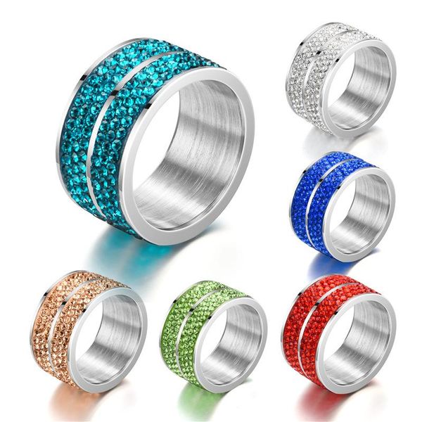wedding rings titanium steel six rows full zircon ring european and american fashion stainless couple hand jewelry wholesale, Slivery;golden
wedding rings titanium steel six rows full zircon ring european and american fashion stainless couple hand jewelry wholesale, Slivery;golden