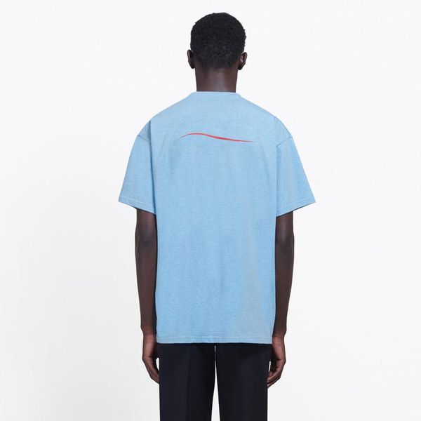 2023 solid color wave tee classic letter print simple t-shirt casual men women high street short sleeves summer tee, White;black
2023 solid color wave tee classic letter print simple t-shirt casual men women high street short sleeves summer tee, White;black