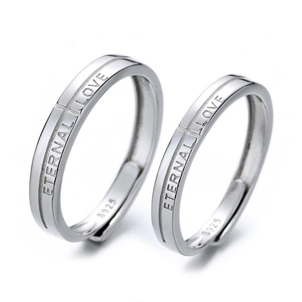 cluster rings 925 sterling silver ring romantic couple for women and men lover letters adjustable fine jewelry wedding party korean, Golden;silver
cluster rings 925 sterling silver ring romantic couple for women and men lover letters adjustable fine jewelry wedding party korean, Golden;silver