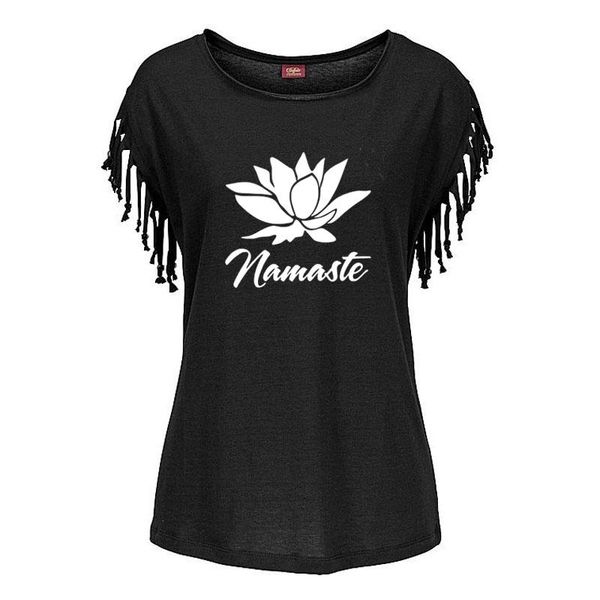 women's t-shirt 2021 namaste print women tshirt casual short sleeve o-neck hipster funny t shirt for girl cotton tassel tees, White
women's t-shirt 2021 namaste print women tshirt casual short sleeve o-neck hipster funny t shirt for girl cotton tassel tees, White