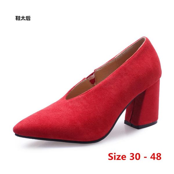 dress shoes stiletto women pointed toe pumps high heel party wedding concise office lady heels small big size 30 - 48, Black
dress shoes stiletto women pointed toe pumps high heel party wedding concise office lady heels small big size 30 - 48, Black