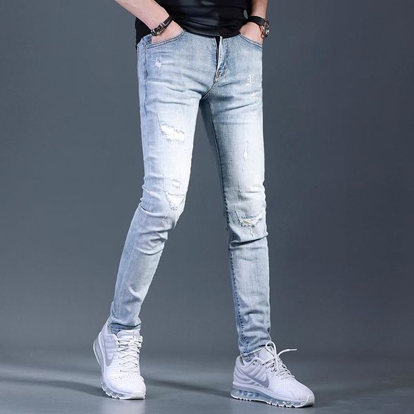 men's fashion rhinestones ripped jeans men summer streetwear blue slim fit pencil pants
men's fashion rhinestones ripped jeans men summer streetwear blue slim fit pencil pants
