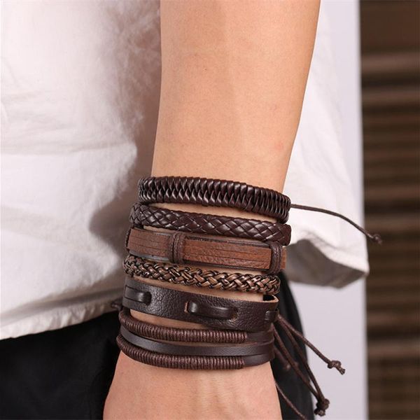 link, chain women elegant leather multilayer handmade bracelets jewelry fashion holiday gift, Black
link, chain women elegant leather multilayer handmade bracelets jewelry fashion holiday gift, Black
