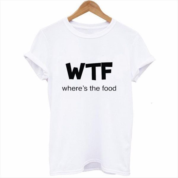 wtf where the food letter womens print short sleeve o neck loose ladies summer fashion tee, White
wtf where the food letter womens print short sleeve o neck loose ladies summer fashion tee, White