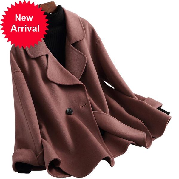 women's wool & blends women 2021 a38058-1 fashion double side jacket lady style leisure fall/winter coat, Black
women's wool & blends women 2021 a38058-1 fashion double side jacket lady style leisure fall/winter coat, Black