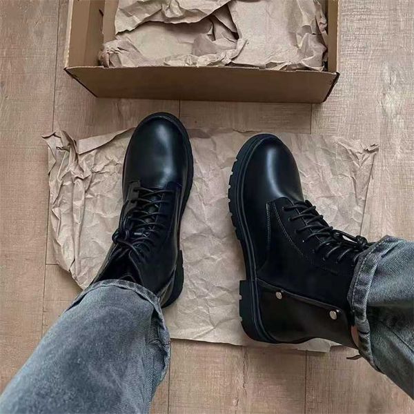 leatherwinter plus velvet thin boots women's round head british style short boots women's spring and autumn single boots 211103, Black
leatherwinter plus velvet thin boots women's round head british style short boots women's spring and autumn single boots 211103, Black