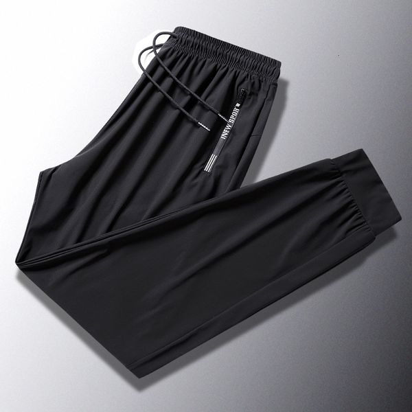silk ice pants men's summer thin quick drying sports casual mesh loose drop nine point air conditioning, Black
silk ice pants men's summer thin quick drying sports casual mesh loose drop nine point air conditioning, Black