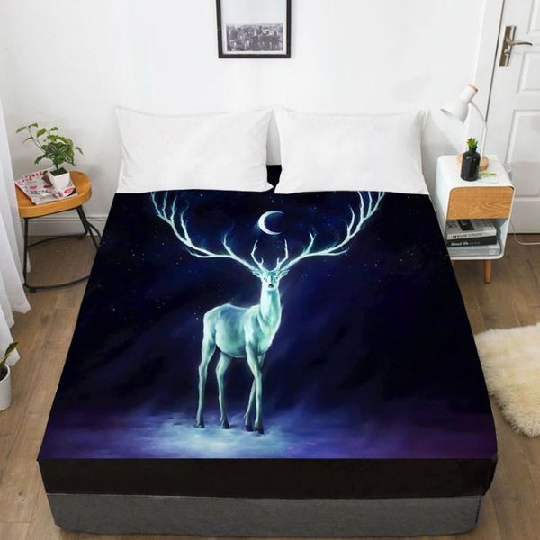 sheets & sets 3d bed sheet with elastic fitted double mattress cover 135/160/180/200/150x200 bedding dream animal elk
sheets & sets 3d bed sheet with elastic fitted double mattress cover 135/160/180/200/150x200 bedding dream animal elk