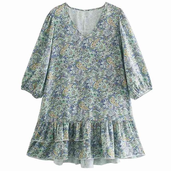 sweet women v neck green loose lantern sleeve dress summer fashion ladies vintage floral female casual mini 210515, Black;gray
sweet women v neck green loose lantern sleeve dress summer fashion ladies vintage floral female casual mini 210515, Black;gray