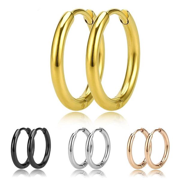 hoop & huggie 2.0 wire diameter circle coil earrings fashion titanium steel round ear buckle all-match wholesale, Golden;silver
hoop & huggie 2.0 wire diameter circle coil earrings fashion titanium steel round ear buckle all-match wholesale, Golden;silver