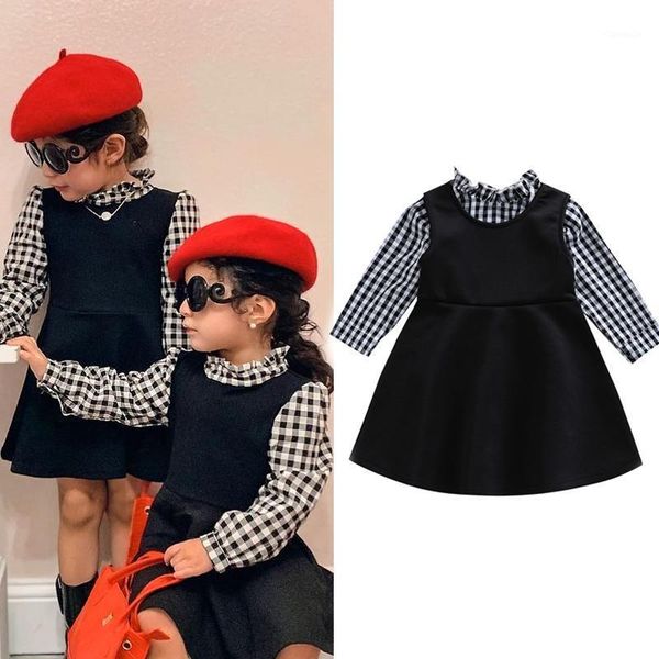 girl's dresses focusnorm autumn fashion girls 2pcs dress clothes 1-5y ruffles collar plaid printed long sleeve t shirts+solid sundress, Red;yellow
girl's dresses focusnorm autumn fashion girls 2pcs dress clothes 1-5y ruffles collar plaid printed long sleeve t shirts+solid sundress, Red;yellow