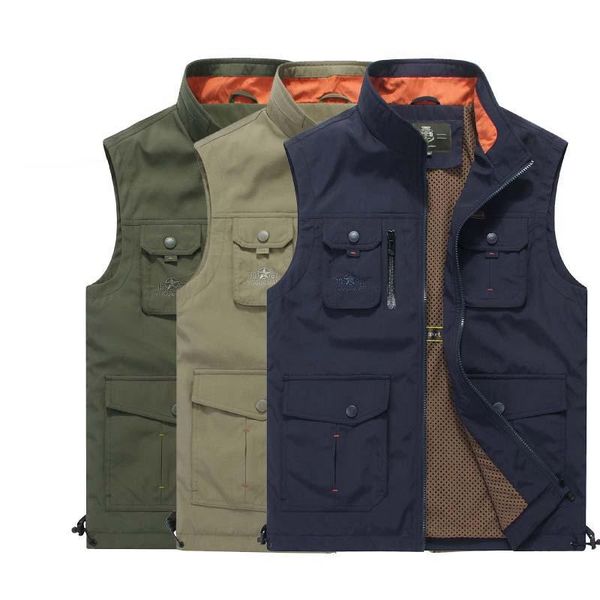 men's vests tide vest brand clothing summer autumn men ppopograph with many pockets embroidery sleeveless jacket male waistcoat, Black;white
men's vests tide vest brand clothing summer autumn men ppopograph with many pockets embroidery sleeveless jacket male waistcoat, Black;white