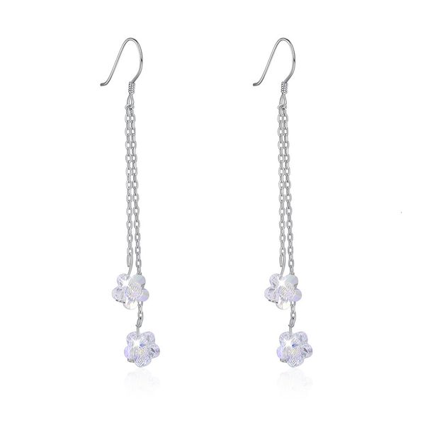 lekani adopts family element crystal 925 sterling silver earrings with round face and thin tassel flower sve613, Golden
lekani adopts family element crystal 925 sterling silver earrings with round face and thin tassel flower sve613, Golden