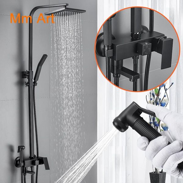 bathroom shower sets set, household copper toilet, black shower, head pressurized wall mounted
bathroom shower sets set, household copper toilet, black shower, head pressurized wall mounted