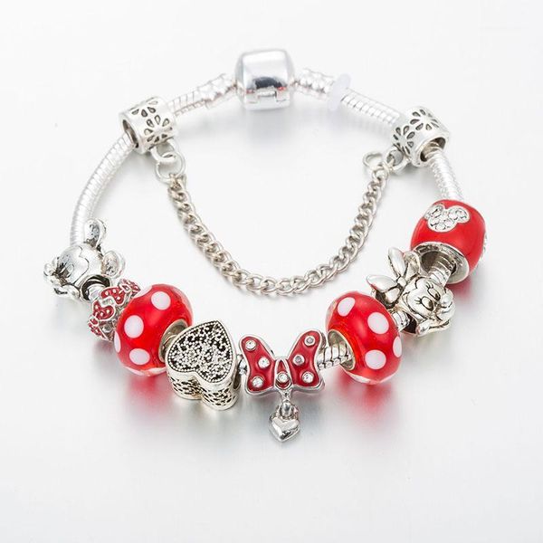 annapaer brand heart charm bracelet for women red bow-knot fit original bracelet for girls diy jewelry gift b190131, Red;blue
annapaer brand heart charm bracelet for women red bow-knot fit original bracelet for girls diy jewelry gift b190131, Red;blue