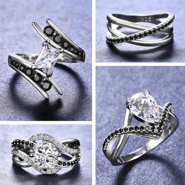 2021 unique black cubic zirconia hollow out ring for women fashion female modern wedding jewelry rings drop, Slivery;golden
2021 unique black cubic zirconia hollow out ring for women fashion female modern wedding jewelry rings drop, Slivery;golden