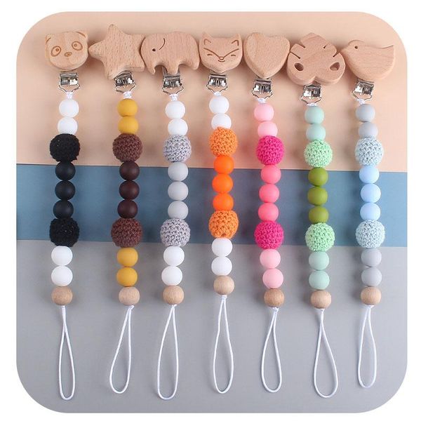 pacifiers# baby teether anti-loss chain pacifier holder clips gift cartoon animal shape clip safe silicone bead
pacifiers# baby teether anti-loss chain pacifier holder clips gift cartoon animal shape clip safe silicone bead
