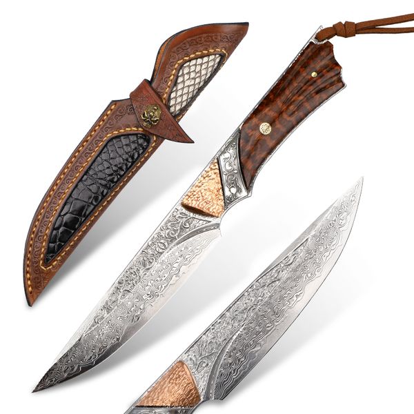 camping knife damascus vg10 steel hunting knives military tactical combat knife fixed blade outdoor survival serpentine wood handle adventur
camping knife damascus vg10 steel hunting knives military tactical combat knife fixed blade outdoor survival serpentine wood handle adventur