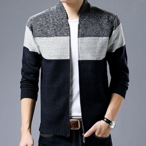 men's sweaters e-baihui winter sweater men striped patchwork knitted casual high street loose cardigan oversize coat knitwear jacket, White;black
men's sweaters e-baihui winter sweater men striped patchwork knitted casual high street loose cardigan oversize coat knitwear jacket, White;black