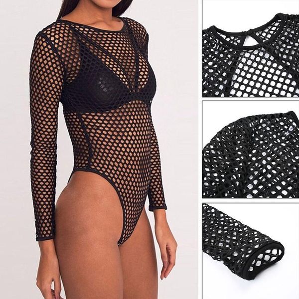 women's jumpsuits & rompers women fishnet mesh hollow out bodysuit stretch jumpsuit romper long sleeve leotard, Black;white
women's jumpsuits & rompers women fishnet mesh hollow out bodysuit stretch jumpsuit romper long sleeve leotard, Black;white