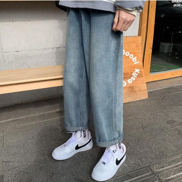 men's jeans 2021 straight harem summer black korean man loose denim trousers streetwear male casual pants men solid color plaid -5xl, Blue
men's jeans 2021 straight harem summer black korean man loose denim trousers streetwear male casual pants men solid color plaid -5xl, Blue