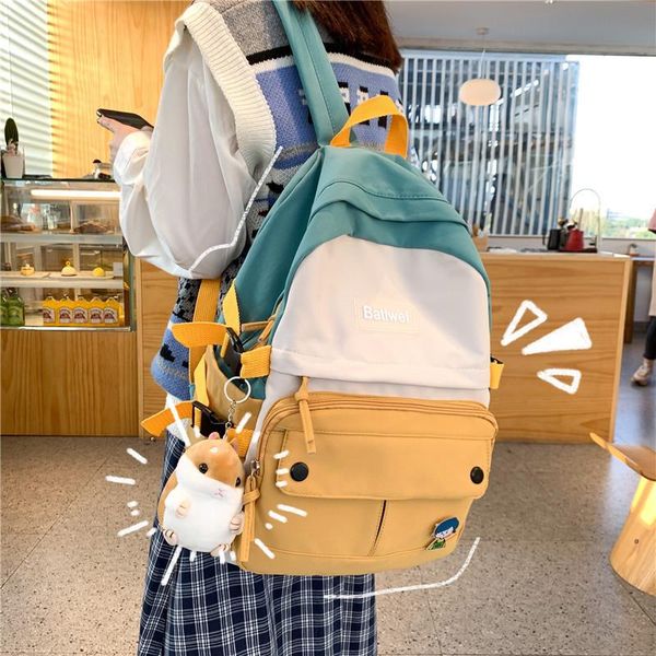 backpack fashion cute large capacity color contrast school for teenagers girls women travel shoulder bags waterproo female bag
backpack fashion cute large capacity color contrast school for teenagers girls women travel shoulder bags waterproo female bag