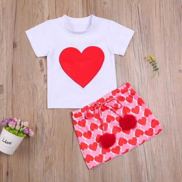 clothing sets baby girl clothes girls lovely fashion heart print short sleeve toddler skirt kids outfit summer 2pcs set, White
clothing sets baby girl clothes girls lovely fashion heart print short sleeve toddler skirt kids outfit summer 2pcs set, White