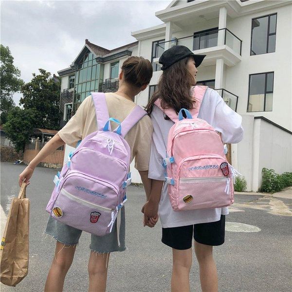 backpack campus style small fresh creative personality cute all-match solid color girl student schoolbag
backpack campus style small fresh creative personality cute all-match solid color girl student schoolbag