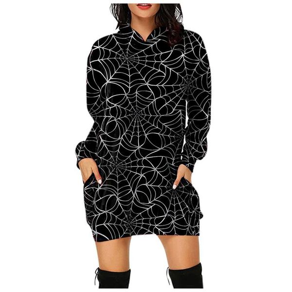 casual dresses women 2021 fall with hood ladies halloween cobweb printed skirt long sleeve mini dress fashion clothes ropa mujer, Black;gray
casual dresses women 2021 fall with hood ladies halloween cobweb printed skirt long sleeve mini dress fashion clothes ropa mujer, Black;gray