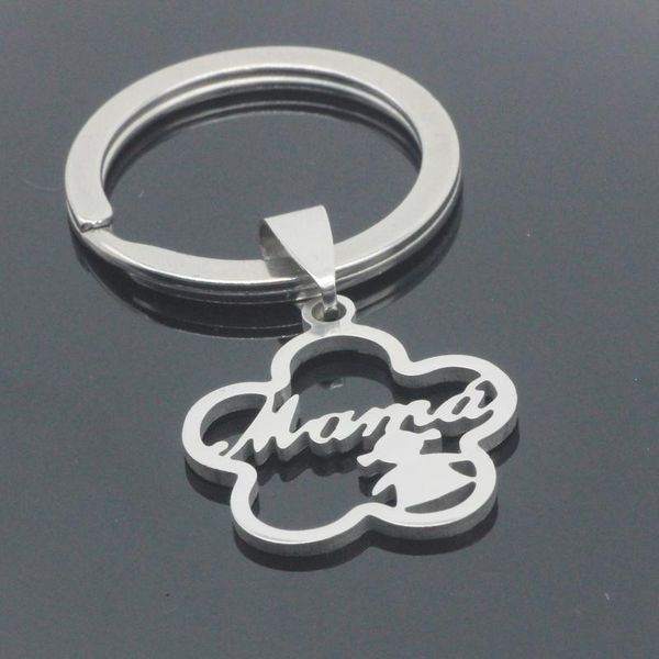 keychains drop mama pendant keychain stainless steel women jewelry gift for mother's day yp7039, Silver
keychains drop mama pendant keychain stainless steel women jewelry gift for mother's day yp7039, Silver