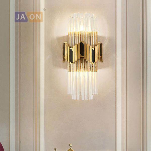 wall lamp led e14 postmodern stainless steel crystal gold clear light sconce for foyer bedroom
wall lamp led e14 postmodern stainless steel crystal gold clear light sconce for foyer bedroom
