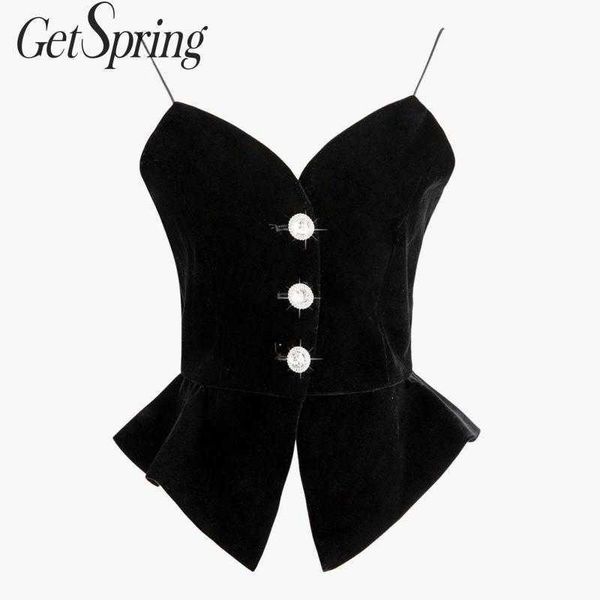 getspring women vest crop diamond velvet ruffle velour s v-neck vintage short s black fashion 210601, White
getspring women vest crop diamond velvet ruffle velour s v-neck vintage short s black fashion 210601, White