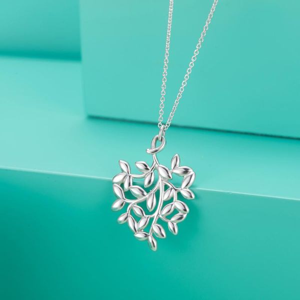pendant necklaces 2021 fashion tif olive leaf s925 necklace female collarbone chain 30143175, Silver
pendant necklaces 2021 fashion tif olive leaf s925 necklace female collarbone chain 30143175, Silver